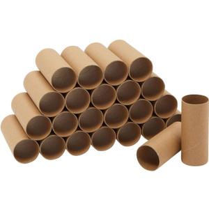 Juvale Toilet Paper Tubes - Empty Toilet Paper Rolls for Crafts - Sturdy Cardboard Tubes - Versatile Cardboard Rolls for School Projects - 1.6 x 4 in, Kraft Brown, Pack of 24