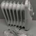 JASUN Oil Filled Radiator Heater with Adjustable Thermostat, Mini Portable Space Heater 700W for Indoor Use, Overheat Safety, Quiet Work, White