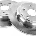 A-Premium 12.99 inch (330mm) Rear Solid Disc Brake Rotors + Ceramic Pads Kit Compatible with Select Dodge and Jeep Models - Durango/Grand Cherokee 2011-2020, 6-PC Set