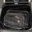 Deep Fryer - 4-Liter Electric Oil Fryer - 1 Large Basket and 2 Small for Dual Use - Stainless-Steel Cooker with Cool Touch Features by Classic Cuisine