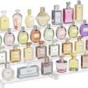 Lifewit 4 Tier Perfume Organizer, Plastic Cologne Stand, Tool-Free Assembly, Fragrance Makeup Cosmetics Display Shelf for Vanity Bedroom Bathroom Storage Organization, Clear, 30 cm/12"