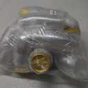 Gejoy 400 Pcs Aluminum Foil Baking Cups with Lids 5 oz Disposable Ramekins Mini Cake Pans Creme Brulee Cupcake Liners Muffin Tins Flan Mold Dessert Container for Wedding(Gold,Classic)