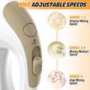 Handmixer - 5 Speed Portable Kitchen Mixer Electric Handheld with 5 Stainless Steel Accessories Whisk, Food Beater, Ivory (white)