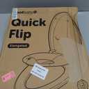 Jool Baby Quick Flip Toilet Seat with Built-in Potty & Splash Guard for Toddler Training, Slow Close (Elongated)