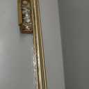 OLV Gold Double Curtain Rods for Windows 72 to 144 Inch(6 to 12 Feet),1 Inch Adjustable Dual Curtain Rod, Heavy Duty Double Drapery Pole with End Cap Design for Living Room, Bedroom, Farmhouse