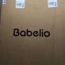 Babelio 36" Tall Upgraded Baby Gate with Cat Door,29-43" Auto Close Durable Dog Gate for Stairs,Doorways and House,Easy Walk Thru,Includes 4 Wall Cups,Black