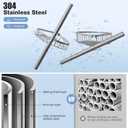 Corner Shower Caddy Tension Pole: Stainless Steel Rustproof 4-Tier Shower Organizer - 47-121 inch Adjustable Bathroom Shelves for Bathtub Shampoo Storage - Tension Rod Floor Standing Bath Rack