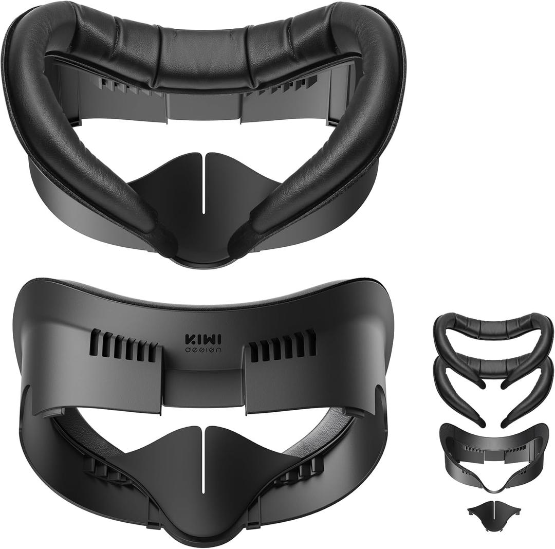 KIWI design V3 Facial Interface,2 Face Pads Compatible with Meta/Oculus Quest 3 Accessories, NOT for Quest 3S
