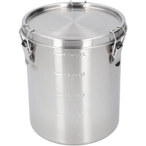 Metal Dog Food Storage Container, Stainless Steel Airtight Pet Food Canister with Lid, Cat Dog Food Holder Bin Cookie Jar Treats Container for Home Kitchen Farmhouse (2500ML)