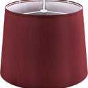 GOSO Burgundy Lamp Shade Medium Drum,111310 Inches Spider Art Deco Lampshades for Table Lamps and Floor Lamp Replace the Decorated Charming Retro Bedroom,Dining Room,Living Room,Simple Assembly