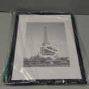 upsimples 11x14 Picture Frame, Display Pictures 8x10 with Mat or 11x14 Without Mat, Wall Hanging Photo Frame, Black, 1 Pack