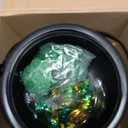Poen 321 Pcs St Patrick's Day Cauldrons Set Including Plastic Cauldrons Coins Shamrock Confetti and Bead Necklace for St Patrick's Pot of Gold Party Decorations(Black)