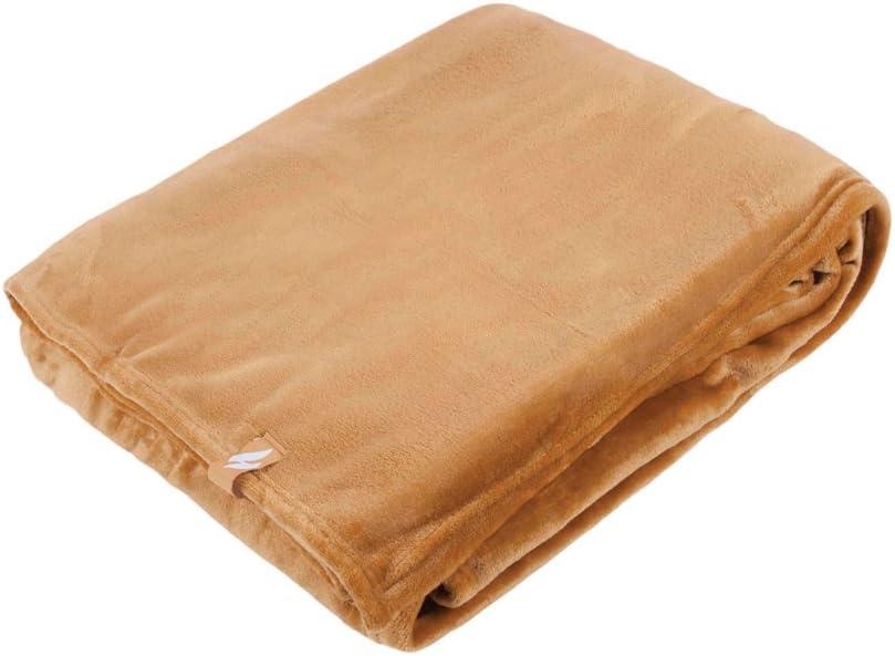 HEAT HOLDERS - Oversized Warm Super Soft Winter Thermal Fleece Throw Blanket (Gold Dust), 180 x 200 cm