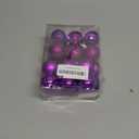 Emopeak 24Pcs Christmas Balls Ornaments for Xmas Christmas Tree - 4 Style Shatterproof Christmas Tree Decorations Hanging Ball for Holiday Wedding Party Decoration (Purple, 1.6"/4.2CM)