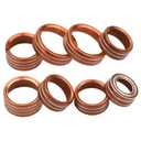 Switch Button AC Radio Light Trim Center Console Knob Covers for Chevy Silverado & GMC Sierra Accessories 2014 2015 2016 2017 2018 Air Conditioner Control Decoration (Aluminum Alloy, Orange)