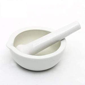 3.55inch Porcelain Mortar and Pestle, Ceramic Mixing Grinding Bowl Set, Crusher DIY Tool for Kitchen