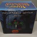 ININ 8FT Halloween Inflatable Witch Decorations Outdoor Built-in LED Lights,Halloween Blow Up Yard Decorations,Scary Party Decorations,Haunted House Decor,for Yard/Lawn/Garden.