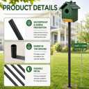 15 FT Telescoping Bird House Pole, Heavy Duty Bat House Mounting Pole
