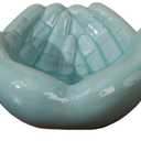 Ceramic Hands Bowl Dish, Giving Hands Candy Holder for Succulent Planter, Crystal Rock Holder, Office, Keys Bowl for Entryway Table