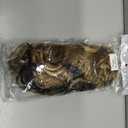 12 Inch Blonde Ponytail Extension - Curly Pony Tails Hair Extensions, Claw Clip Ponytail Extension, Synthetic Clip in Ponytail Hair Extensions (Color: Dark Blonde with Beige Blonde Highlights)