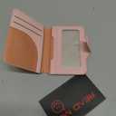 for MagSafe Wallet, Magnetic Phone Wallet RFID Blocking, Slim 5-8 Card Holder with Cash Slot & Clear ID Window, Minimalist Mag Safe Wallets for iPhone 17/16/15/14/13/12 Series, Blush Pink