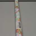 Merture Reversible Easter Wrapping Paper Roll - 17 Inch x 33 Feet - Lovely Bunny & Vibrant Spring Garden Design with "Have a Happy Easter" Text Perfect for Easter Gifts, Party Decor, and Holiday Celebrations (17in x 32.8ft(46.5 sqft), Green Easter Eggs)