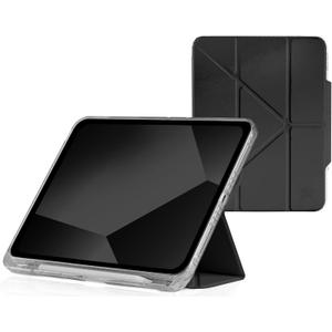 STM Goods OPP iPad (A16 2025/10th Gen) Protective Case with Innovative Origami Magnetic Cover, Slim, Integrated Apple Pencil Holder - Perfect for Travel, Teens, Streamers and Professionals - Black