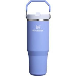 STANLEY IceFlow 2.0 Flip Straw Tumbler with Handle 30 oz | Twist On Lid and Flip Up Straw | Leak Resistant Water Bottle | Insulated Stainless Steel | BPA-Free | Hydrangea