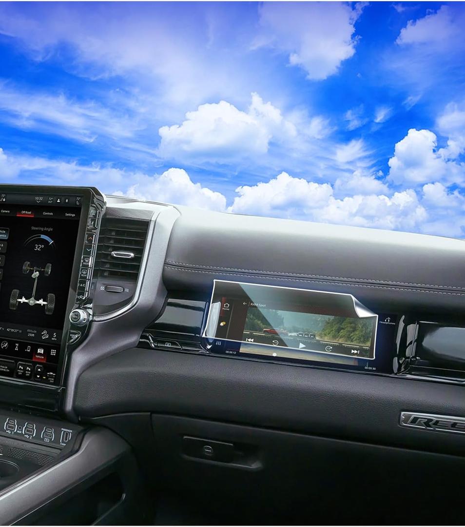 (Updated Version) 2025 2026 Ram 1500 Front Passenger Screen Protector for 2025 Ram 1500 10.25Inches Accessories 2025 Ram 1500 Screen Protector