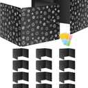 Black 12-Pack Desk Dividers for Students, Waterproof Plastic Study Carrel Divider, Durable Testing Dividers for Classroom Teacher Supplies, Easy to Clean Privacy Shield Folder Boards for Student Desk