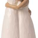 BUTILIVEEN Resin Mother Daughter Figurines, Hugging Mother and Daughter Figurine Statues, Gifts for Daughter from Mom, Home Bedroom Living Room Tabletop Shelf Decor