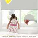 ChrisDowa Blackout Window Shades, Cordless Roller Blinds for Indoor Windows, 44"W x 72"H, Grey