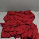 Women's 3/4 Sleeve Deep V-Neck Maxi Faux Wrap Solid Plus Size Dress, Size L