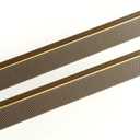 Goo-Ki 6 Pack 5 Inch Antique Brass Knurled Cabinet Pulls - Vintage Bar Handles - Textured Grip for Drawer, Dressers, Furniture Hardware