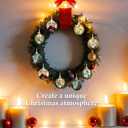 Lenwen 16 Pcs Angel Christmas Ornaments Vintage Angel Christmas Ball Decorations Colorful Xmas Decorative Hanging Ball for Xmas Tree Party Tree Decor