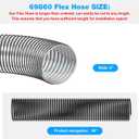 69860 Leaf Vac Hose Replacemen Agri Fab Flex Hose 41882-84"L x 6"W