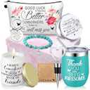 Perthlin Farewell Gifts Coworkers Going Away Gift for Women Lucky Goodbye Gifts Christmas Gift Box for Coworker Lady Manager Employee (Green, Elegant Style)