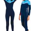XUKER Women Men Wetsuit 2mm 3mm, Neoprene Wet Suits Front/Back Zip in Cold Water Full Body Dive Suit for Water Sports XL