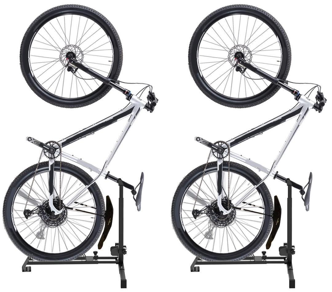 Foozet Bike Stand,Vertical Bike Rack Garage,Space-Saving Rack with Adjustable for Garage & Apartment, Bike Storage for Indoor Storage (1 pack)