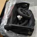 Kenyone Medium Dog Stroller, Kenyone Pet Stroller for Medium Dogs Up to 55lbs, Lightweight Aluminum Frame, One Click Folding, Large Cat Stroller with No Zip Entry, Detachable Mesh, Multiple Pockets (Black)