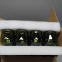 YOUEON 16 Pack Green Glass Bud Vases, Small Bud Vases in Bulk, Glass Flower Vases for Centerpieces, Vintage Decorative Bottle Vases for Flowers, Home Decor, Wedding Reception, Office