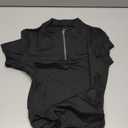 RITERA Plus Size Tops for Womens Polo Shirt Zipper Tshirt Office Business V Neck Tunic Work Blouses Dressy Collared Clothes (X-Large, A3970-black)