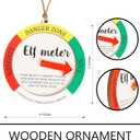 7 x Naughty Christmas Ornaments 2025, Elf Meter Ornament, Funny Naughty or Nice Christmas Elf Decoration, Hilarious, Cute Ornaments for Kids, Family Christmas Tree Decor, Santa Helper Meter (Nelxi-244)