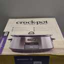 Crock-Pot Large 8-Quart Programmable Slow Cooker with Auto Warm Setting Black Stainless Steel