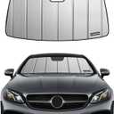 Pigenius Windshield Sun Shade for Mercedes-Benz E-Class Sedan/Wagon 2017-2023 Without OE Dashcam, Custom Front Window Sunshade - Safeguard