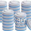 MAPALL 30 Count Disposable Toilet Brush Refills, Toilet Refill Pads, Disposable Toilet Wand Refills, Toilet Brush Heads for Bathroom Cleaning