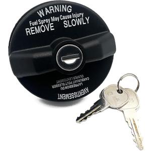 Locking Gas Cap, Lock Fuel Cap Replace 05278655AB, 5278655AB Chrysler Dodge Jeep Ram - Challenger Grand Caravan 1500, Cherokee Wrangler JK TJ Liberty Compass Patriot, black
