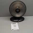 Comfort Zone Indoor Dish Space Heater with 70-degree Oscillation, Parabolic, Radiant, Electric, Adjustable Tilt, Tip Over Switch & Overheat Protection Sensor, Ideal for Garage, Workshop, 1,000W, CZ998