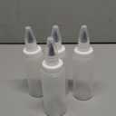 4 Pcs Plastic Squeeze Bottles for Cookie Icing Bottle Decorating Supplies Squeezing Applicator Writer for Food Coloring Frosting Pancake Arts(4 oz)