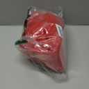 Super Puff Sheer Long Gloves Oversize Tulle Mesh Gloves for Cocktail Opera Party Gloves with Ruffle Long Sleeve (Red)